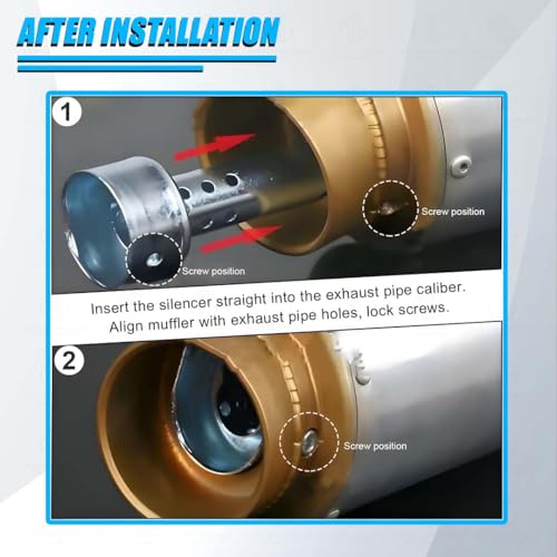 Image of Motorcycle Stainless Steel Universal Exhaust DB Killer | 51mm Silencer Muffler for Enhanced Performance (Funnel Shape)