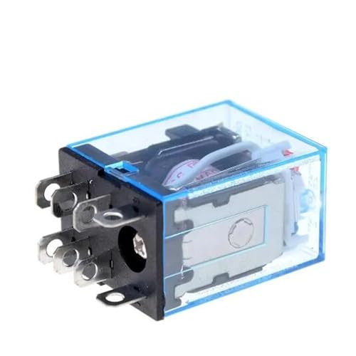 Relais électromagnétique LY2NJ AC 24V DPDT 8 broches avec indicateur LED 10A