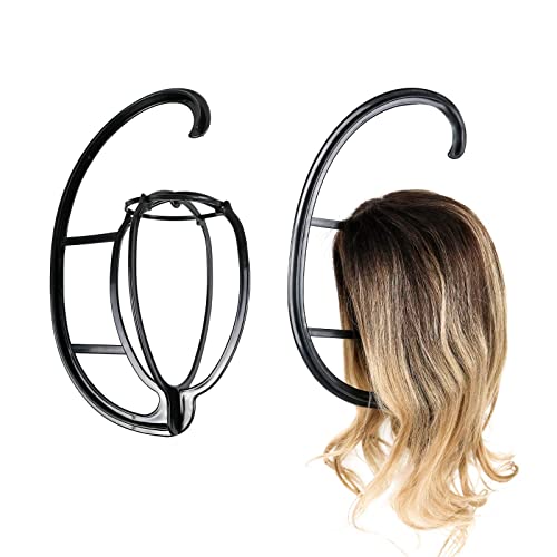 2 porta peluca, soportes para pelucas duradera plegable, herramienta de exhibición de peluca, secador de peluca plegable portátil Cover