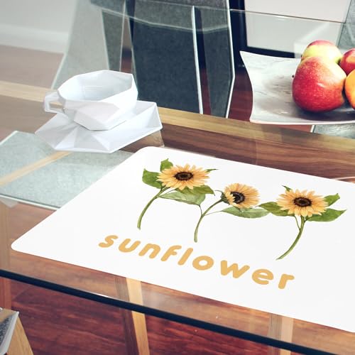 Napperons en liège blanc cadeau idéal pour une crémaillère au design de fleurs chic