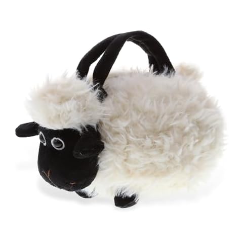DolliBu Black Nose Sheep Plush Handbag - Super Soft Plush Stuffed Animal Purse for Children's Accessories, Kids Hand Bag Toy Purse for Girls & Boys Cover