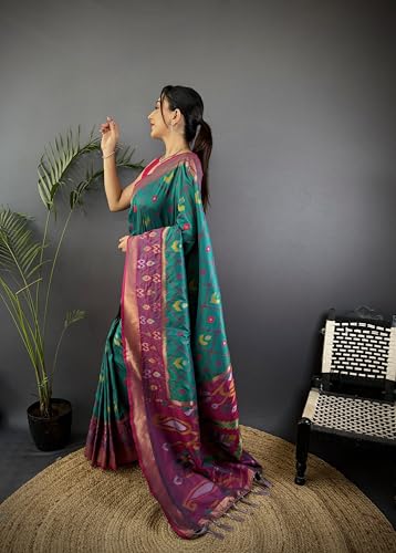 RV CREATION patola silk saree in soft silk – image 2
