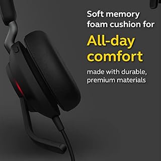 Jabra Evolve2 40 UC Casque Filaire, USB-C, Mono Noir - Casque Telework pour appels et musique - Confort amélioré tout au… – Image 5