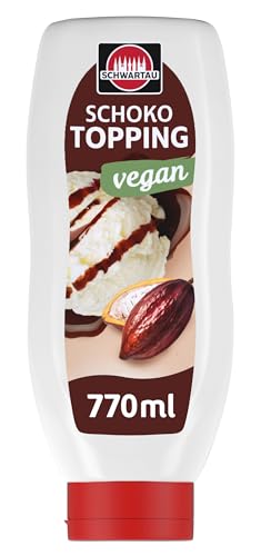 Schwartau | Schokoladensauce | Vegan | 770ml | Dessertsoße & Topping für Eis Crêpes & Mehr | Ohne Zusatzstoffe | Pflanzlich