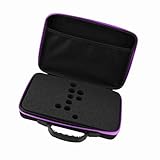 Cryfokt El Estuche Rígido Organizador de Botellas con Rodillo Capacidad para 60 Botellas de 5 Ml / 10 Ml / 15 para Viajeros (Purple)