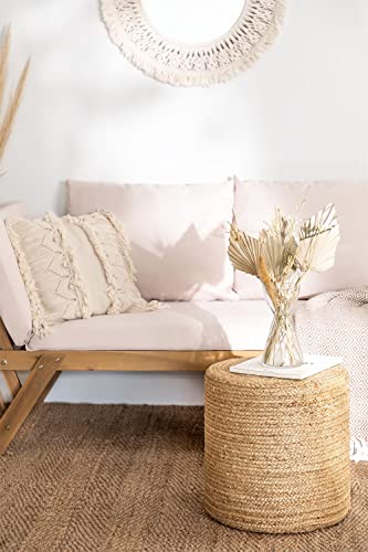 SKLUM Puff Rotondo Iuta Fime NATURAL