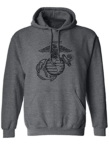 zerogravitee U.S. Marines Eagle, Globe and Anchor Adult Hooded Sweatshirt