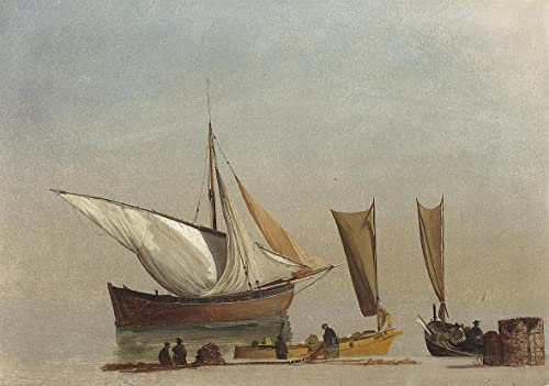 Bateaux de pêche Albert Bierstadt sur toile pour sublimer votre décoration de salon