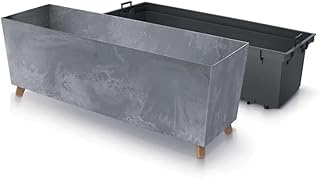 Prosperplast Urbi Case Beton Effect N flowerpot 77 cm Dark gray