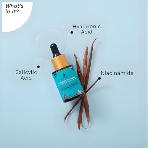 Pilgrim Salicylic Acid 2% & Niacinamide 3% Oil Control Face Serum | Lightweight Leave-On for Oily, Acne-Prone Skin | Helps Unclog Pores, Control Shine & Smooth Texture | 1.01 Fl Oz (30ml)