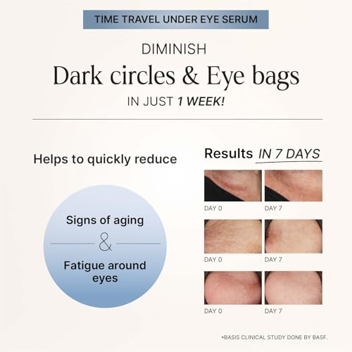 Image of OTERIA Time Travel Under Eye Serum (15ml) and Revive Skin Cream (50g) Combo for Women and Men | For Wrinkles Dark Circles Anti Ageing | Pigmentation & Under Eye Puffiness Removal (Pack of 2)