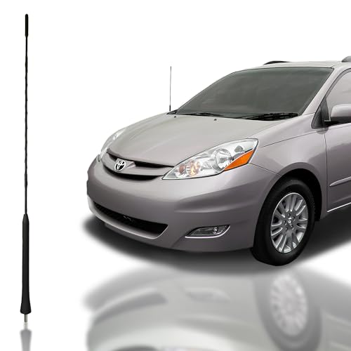 TN TrunkNets Inc 16-Inch Black Antenna Mast for Toyota Sienna (2004-2015) - Premium Replacement, FM AM, Vehicle Radio Antenna