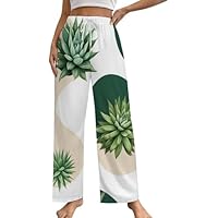 Anceky Pantaloni da Pigiama arancioni Kawaii da Donna, Pantaloni