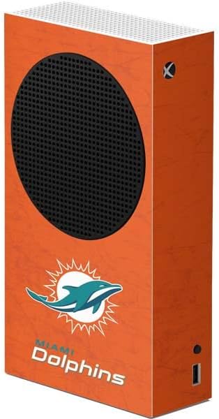 Vista 12 de Skinit Decal Gaming Skin Compatible with Xbox Series S Console - Officially Licensed NFL Miami Dolphins Retro Logo Design Verde - NFLHMMI2