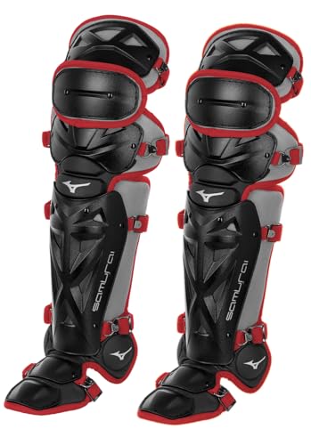 Jambières de catcher Mizuno Samurai 39,4 cm protection rigide