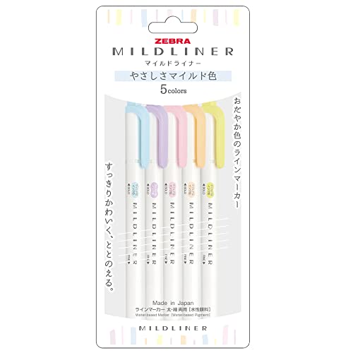 ZEBRA Mildliner WKT7-5C-YC Stylo fluorescent [importation parallèle] (couleur douce et douce)