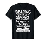 Reading Reader Book Lover Literature Library Month Gift T-Shirt