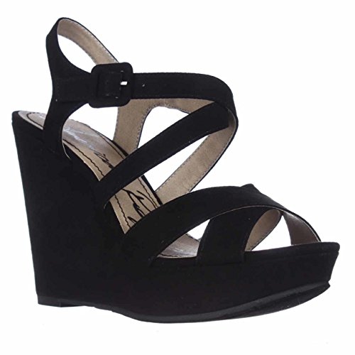 American Rag Womens Rachey Peep Toe Casual Platform Sandals, Black, Size 8.0
