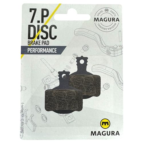 Magura MT Original Fahrrad Hydraulische Scheibenbremsen Ersatz Disc Bremsbeläge MT 2 4 5 7 8 Trail I Brake Pads I MTB I Ebike I Tour I Prerformance I Sport I Race (7.P (2 Kolben) Grau Performance)