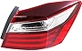 Evan-Fischer Tail Light Assembly Compatible with 2016-2017 Honda Accord Outer Halogen Sedan Passenger Side