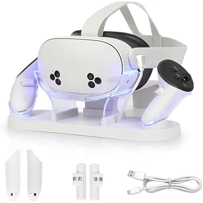 Charging Dock for Meta Quest 3S/Quest 3,VR Charger Station Stand ...