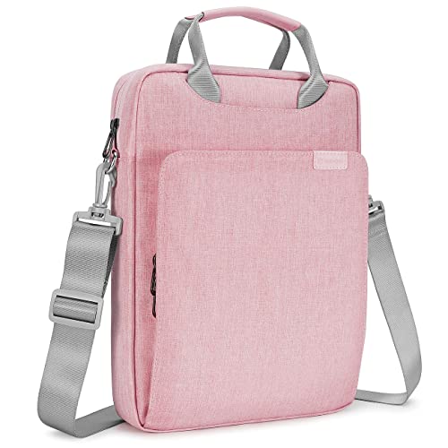 NIDOO Funda impermeable para tablet de 10 pulgadas, iPad de 9ª/10,5" 11" iPad Pro M1 / 10,5" 10,9" iPad Air, bolso bandolera, maletín para Surface Go 2 3/10,8", Surface 3, color rosa Cover