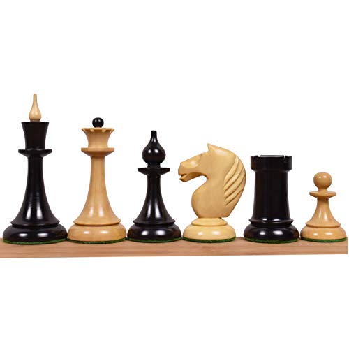RoyalChessMall-1950er sowjetische lettische reproduzierte Schachfiguren nur Set-Ebonised Boxwood - 4 " RoyalChessMall-1950er sowjetische lettische reproduzierte Schachfiguren nur Set-Ebonised Boxwood - 4 "