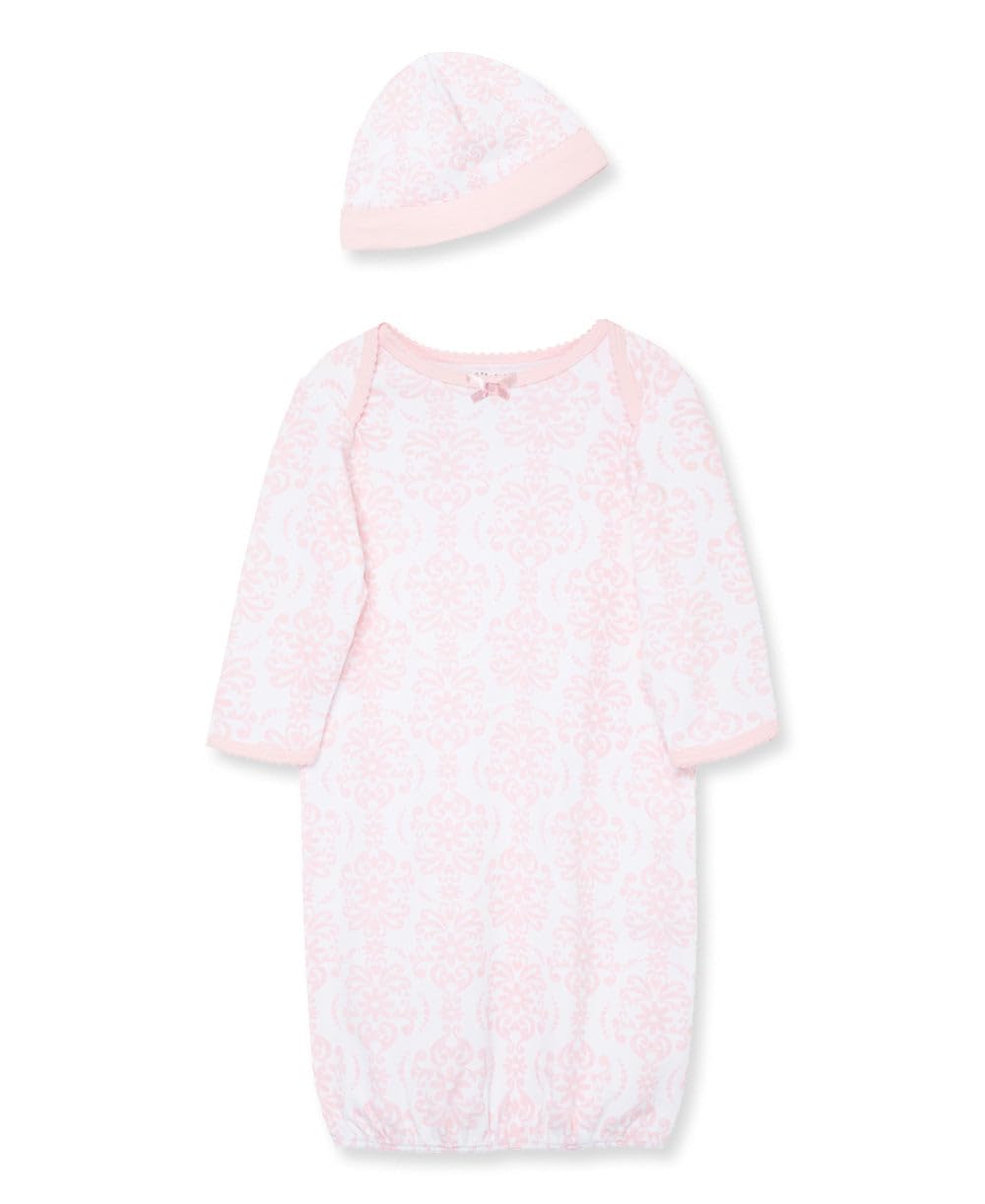 Little Me Baby Girls' 2-Piece Nightgown and Cap Set