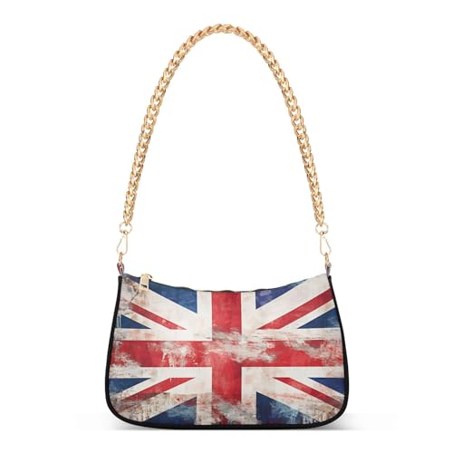 Image of Shoulder Bags for Women American US Flag Independence Day Patriotic Hobo Tote Handbag Small Clutch Purse with Zipper Closure