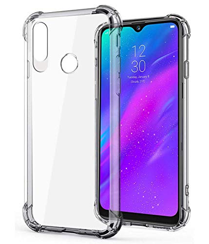 Image of Soft Flexible Silicone Back Cover Compatible with Realme 3, Transparent Case