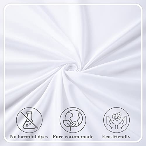 Lianlam 1000 Thread Count Cotton Queen Size Sheets, Luxury 5-Star Hotel 100% Egyptian Cotton Bed Sheets Set - 4 Piece, Sateen Weave For Soft Feel, Fits Mattress Upto 16" Deep Pocket (White, Queen) #TOP5