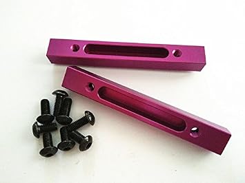 Aluminum Front or Rear Chassis Joint Bar Purple - 2pcs Set for HPI Savage 5.9 K4.6 Flux 86386 102272