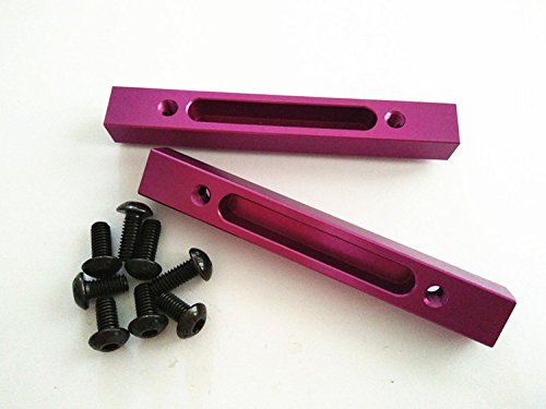 Aluminum Front or Rear Chassis Joint Bar Purple - 2pcs Set for HPI Savage 5.9 K4.6 Flux 86386 102272