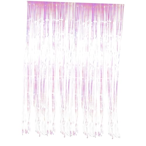 Hemobllo 2 Unidades Cortina De Ouropel Cortinas De Casamento Cortinas Metálicas Pano De Fundo De Fra