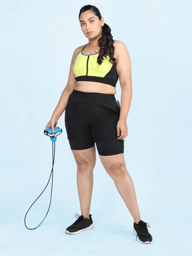 Image of CHKOKKO Gym Shorts for Women Workout Sports Running Quick Dry Fit Double Layer Inner Compression with Pockets Breathable Lightweight Wear
