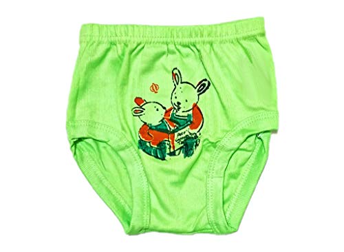 Image of Kid's Soft Cotton Cartoon Print Panties Multi-Coloured (Pack of 6)