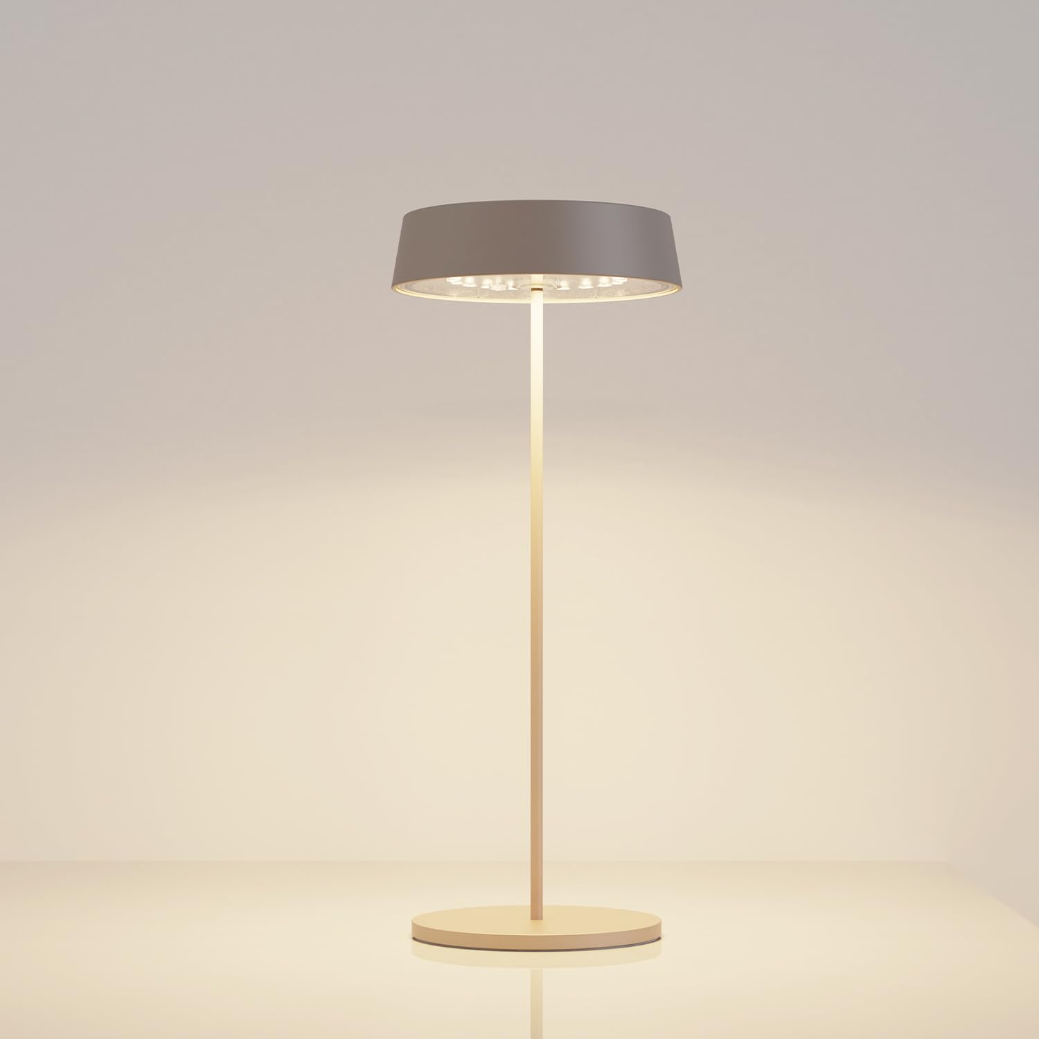 Palmina 901,lampade da tavolo senza fili,lampade da tavolo ricaricabili E Dimmerabile In Alluminio,abat jour senza fili 4400mah,Protezione IP54,luce da tavolo esterno/Interno/Khaki