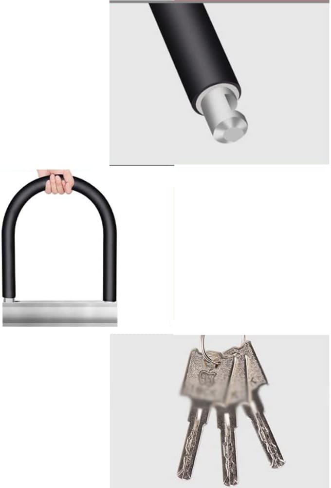 Heavy Locks Motorcycle Lock Battery Car Electric Car Lock Mountain Bike Lock Bicycle Bold and Thick U-Shaped Lock Car Accessorie U-Locks for Bicycles