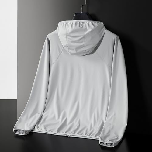 Men's Sun Protection Fishing Shirts Long Sleeve Travel Work Jakcet Lightweight UPF50+ Zip Up Shirts with Zipper Pocket4