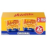 Velveeta Shells & Cheese Original Microwaveable Shell Pasta & Cheese Sauce Big Cup, 2 ct Pack, 5 oz Cups