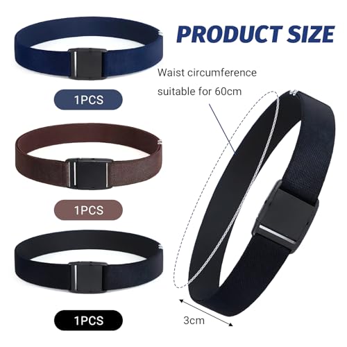 Pluvyze 3 Stück Gürtel Kinder Kindergürtel Jungen Kindergürtel