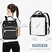 EMPSIGN 17 Inch Laptop Backpack for Women, Work Business Travel Computer College Bags, Large Capacity Water-repellent Quilted Casual Daypack, Black