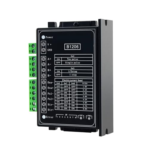 nmbhus B1206 Pilote Pas À Pas/Demi-Pas Biphasé 42/57 Contrôleur De Moteur Pas À Pas Nema17/23 Tension 120V Courant De Travail 6A