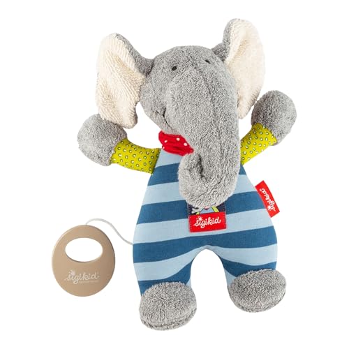 sigikid Spieluhr mit Wunschmelodie - Geschenk zur Geburt oder Taufe - Einschlafhilfe für Babys ab Geburt Tröster Kuscheltier Babyspielzeug