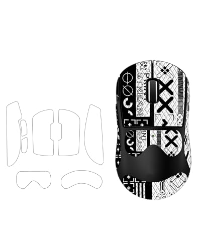 Cinta de agarre antideslizante Logitech G PRO X Superlight 2: piel ultrafina lavable blanca