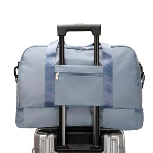 Bolsa Mala Fitness Academia Viagem Unissex Transversal Casual Masculino e Feminina Impermeável (Pret