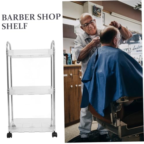 Chariot de rangement à roulettes pour optimiser l'espace de coiffure