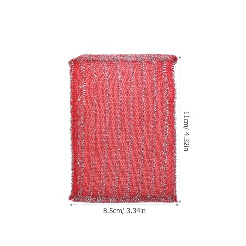 Image of Non-Stick Kitchen Cleaning Sponge Cloth Thick Multi-Purpose Dish Washing Pad for Cookware Sink Bathroom Household 3.35X3.35 Inches