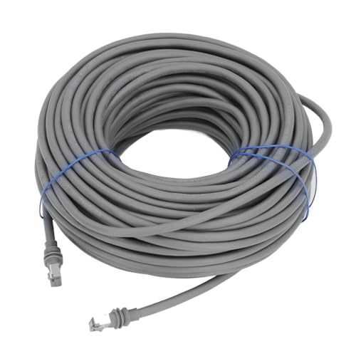 Rectangular Satellite Replacement Cable, Uninterrupted Connectivity Rectangular Satellite Cable 2000Mbps Cat6 Transmission PVC and Copper for Outdoor (100ft(30m))