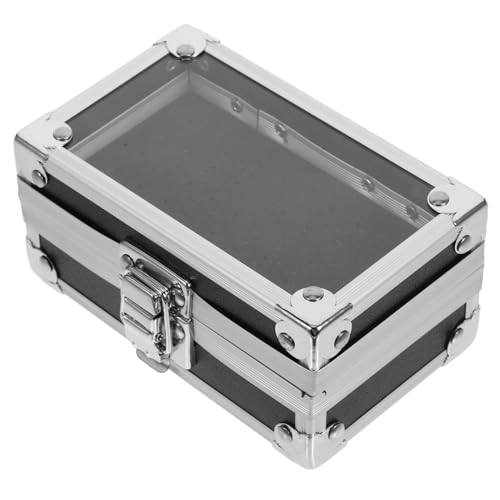 ARTSEWPLY 研磨ヘッド収納ボックス 炭化物 ツールボックス タングステン ジェルネイルキット マイクロ 蓋 区画 ホルダー 仕切り ネイルドリルビットケース 場合 パラ アクリル Black